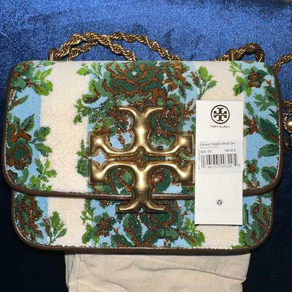 New Tory Burch Flocked Small Eleanor Convertible Shoulder Bag $798 - Picture 2 of 10